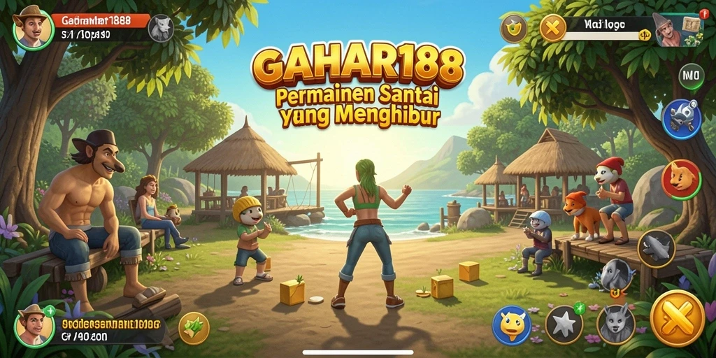 Tampilan gameplay GAHAR188 yang menarik dan penuh warna.