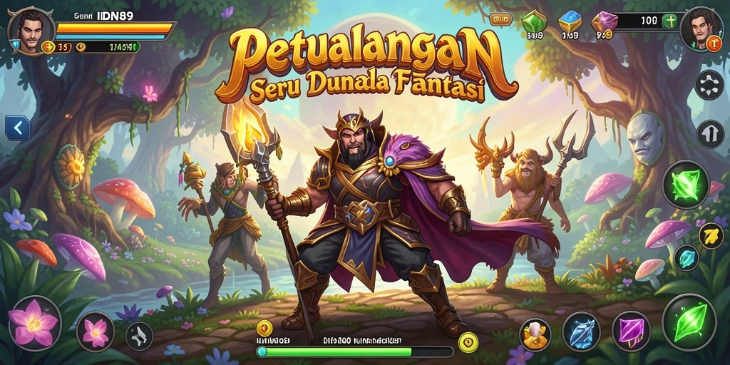 Tampilan seru gameplay IDN89 dengan aksi petualangan yang mendebarkan.