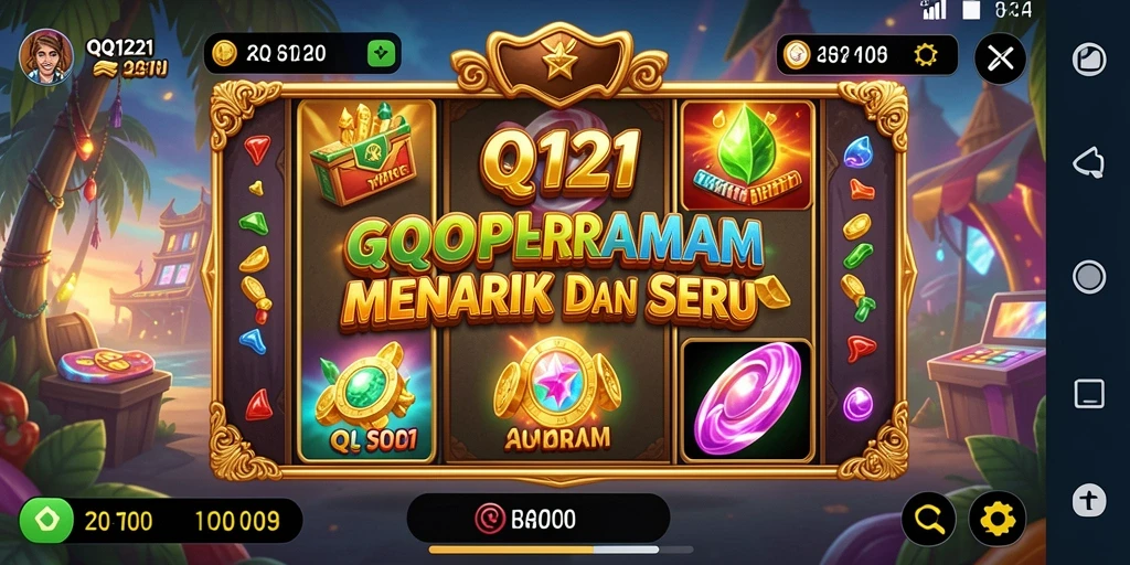 Tampilan menyeronokkan dari gameplay <strong>QQ1221</strong> yang penuh warna.
